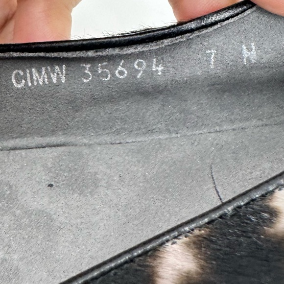 Stuart Weitzman Leather Leopard Animal Print Ballet Flat Bow - Picture 13 of 14